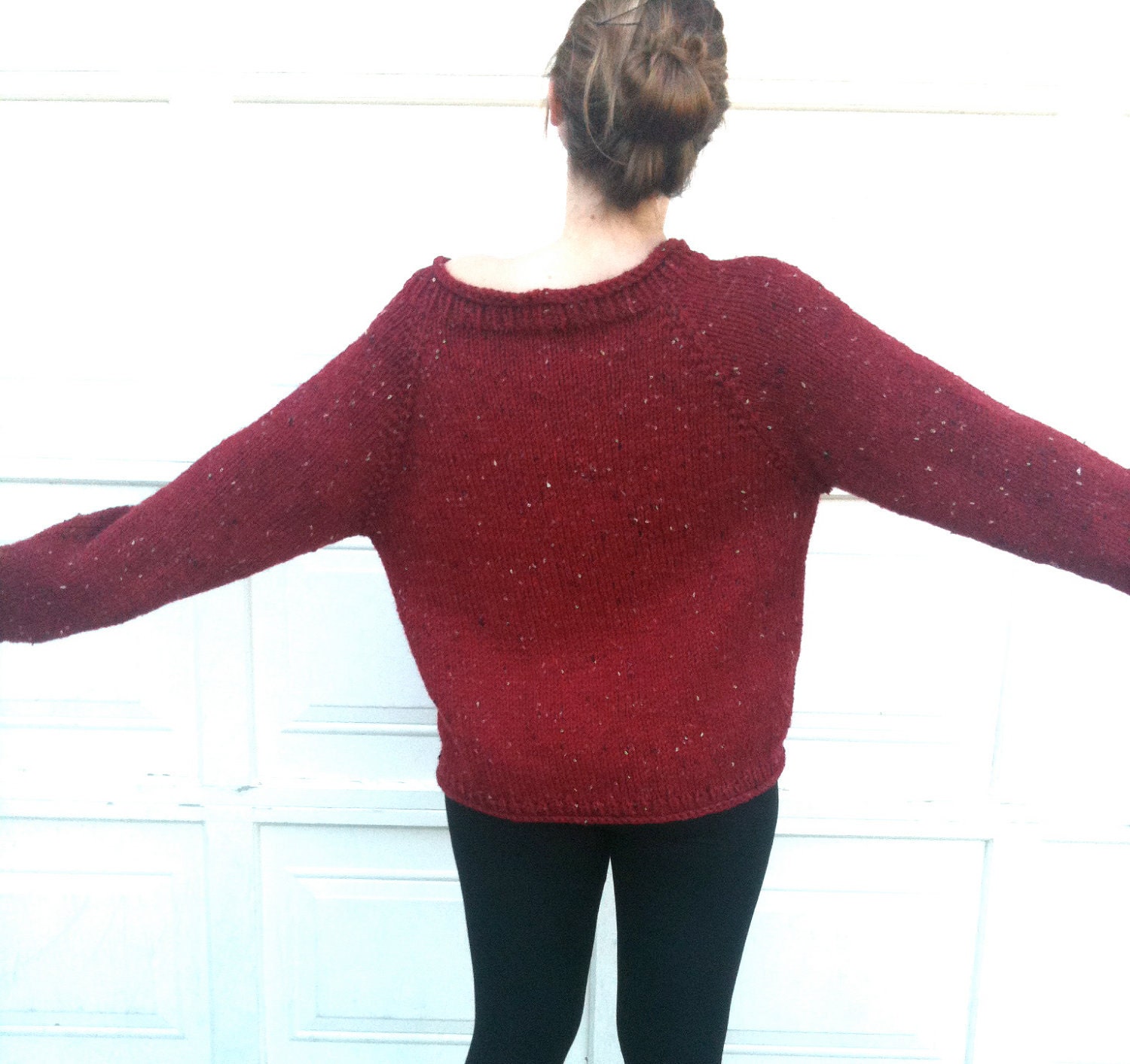 Made to Order - Sweater with Letter -Red and Gold - Knitted - Monogram - Pullover -  Weasley Jumper