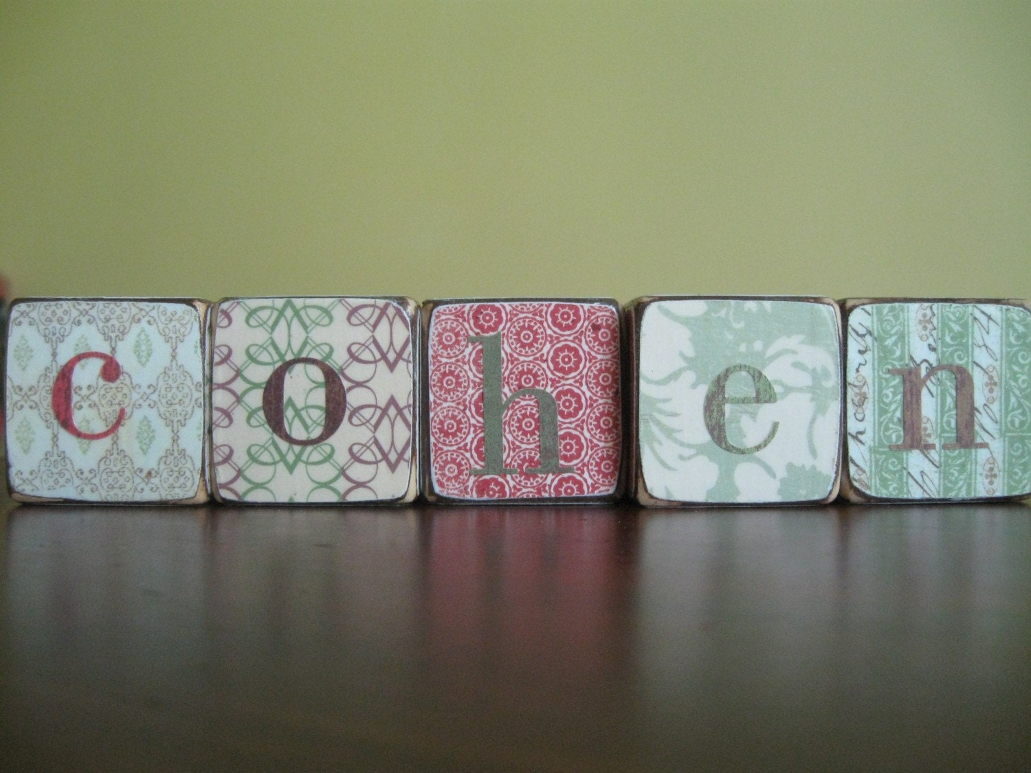 Decorative Baby Blocks - Set of Five