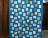 Midnight Garden Throw Quilt