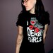 i heart derby girls roller derby shirt
