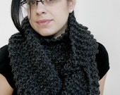 Charcoal Infinity Circle Scarf