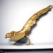 vintage Brass Bird of Paradise, brass sculpture