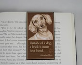 Weiner Dog Art Bookmark- Best Friend