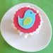 Colorful Modern Bird Fondant Cupcake Toppers for Birthdays, Showers, and Other Events