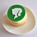 EXCLUSIVE Modern Silhouette Fondant Cupcake Topper for Girl Birthday Parties and Other Occasions