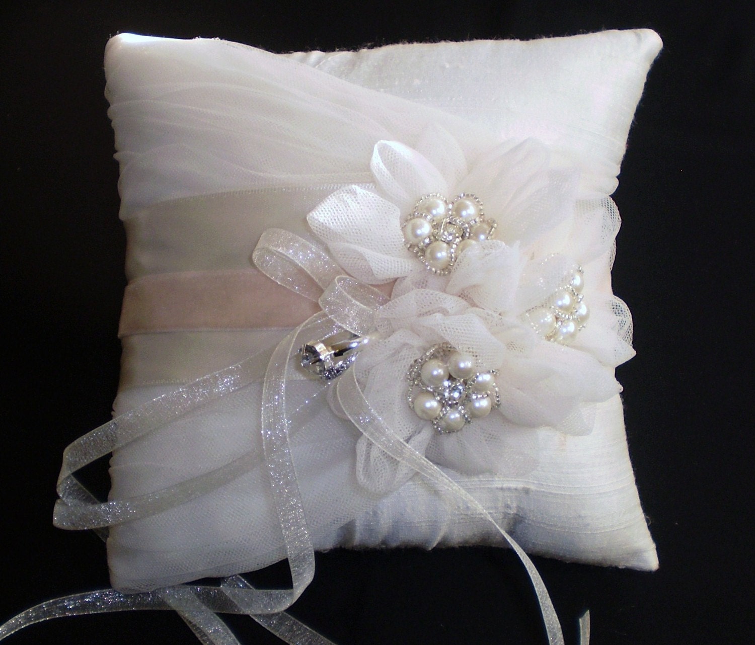 Silk Dupioni Ring Bearer Pillow - Chloe