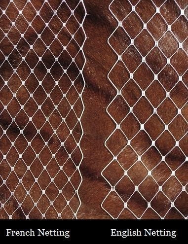 Multipack RM-IVORY - Regular-width French netting and English Merry Widow veiling, bridal veil material