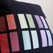 Modern Colorblock Throw Pillows. Quilted Decorator Pillows. Set of 3
