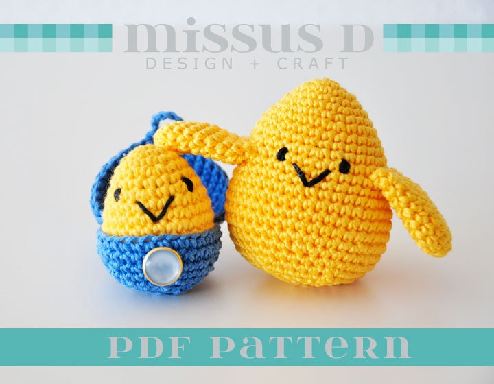 Bird and Egg Amigurumi Crochet PATTERN