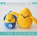 Bird and Egg Amigurumi Crochet PATTERN