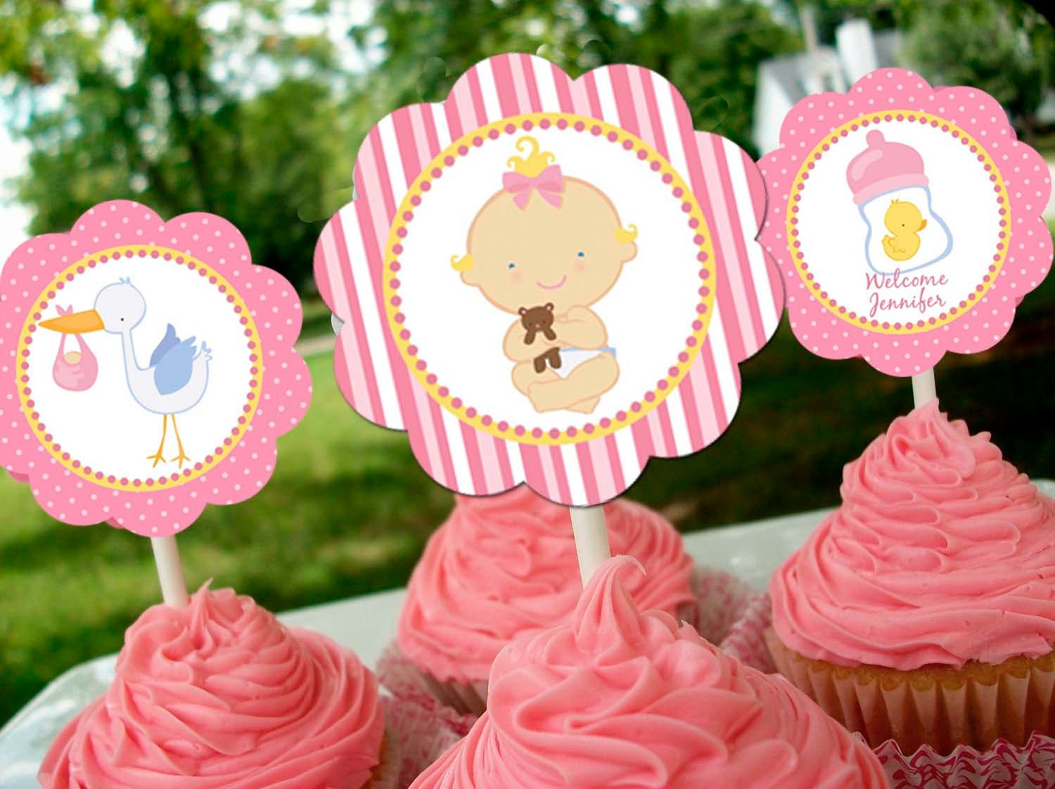 Printable Candy Buffet Labels - Baby Shower Sweet Girl Party Line - Stick to Your Story