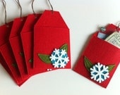 Christmas Tree Gift Card Holders (Ornament Tags Set of 6)
