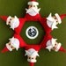 SALE-Sweet Santa Brooch SET of 6