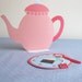 Printable tea set - PDF paper craft