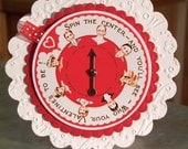 Interactive Valentine, Vintage Style Spinner Card