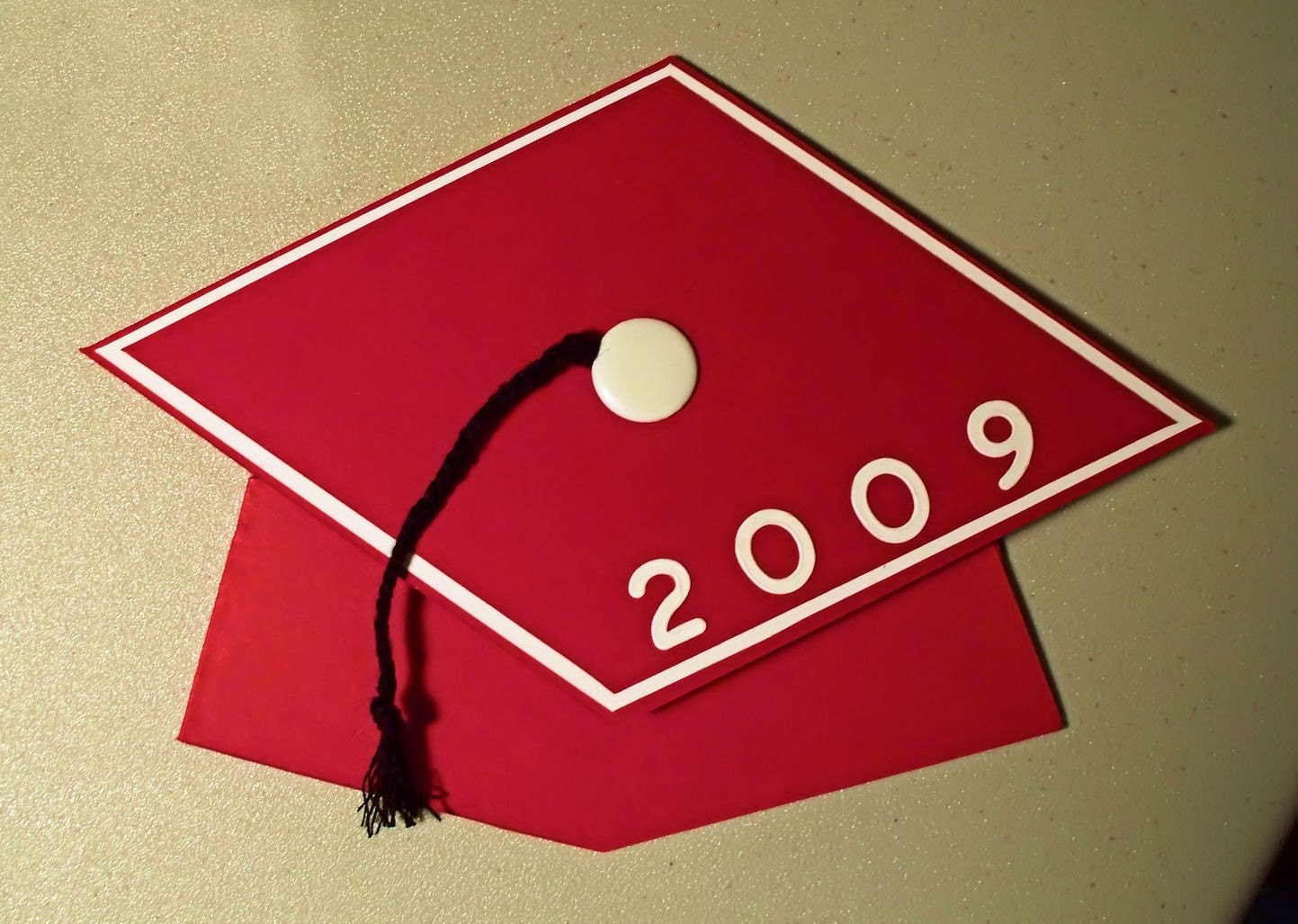 2013 Graduation Cap Shaped Card - Gift Card Holder using Stampin Up GREAT GRADS