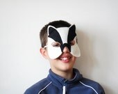 Badger Kids Animal Mask, Children Felt Halloween Carnival Dress up Costume Accessory, Pretend Play Toy, Boys, Girls, Toddlers