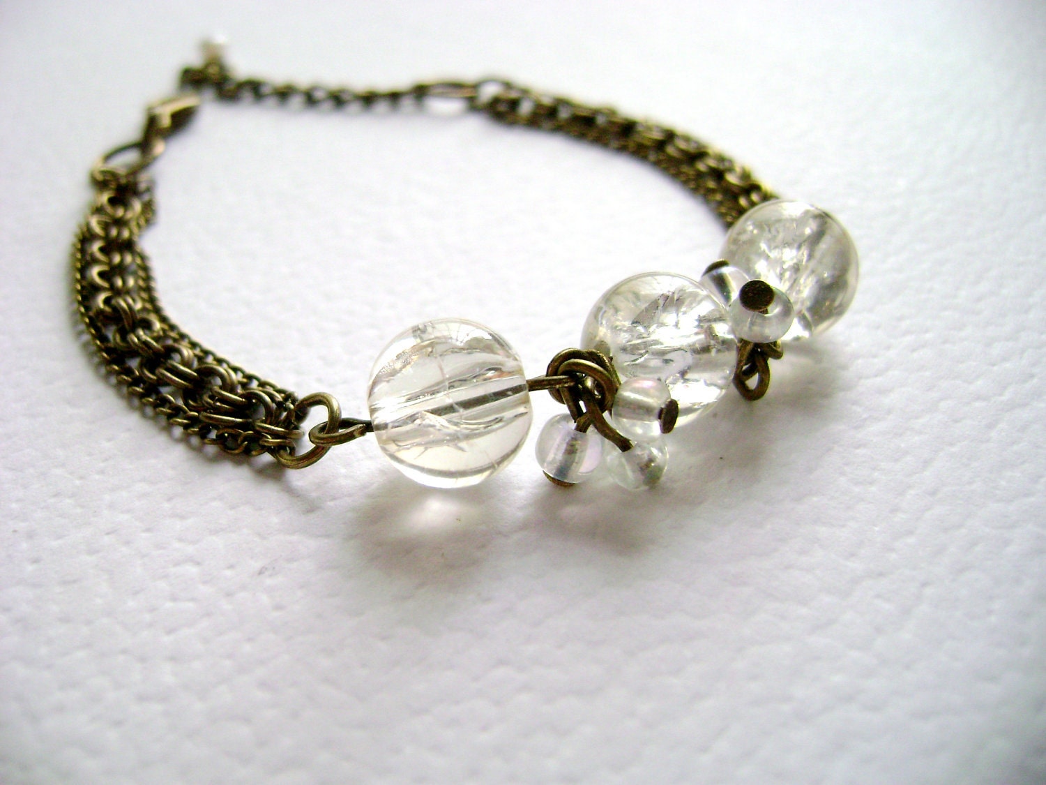 My love - Icy romantic vintage inspired beautiful bracelet