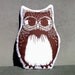owl stuffie . organic . brown