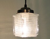 Square Pond.  Square  Light Made PENDANT New