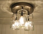 Vintage Canning Jar CEILING LIGHT Created NEW