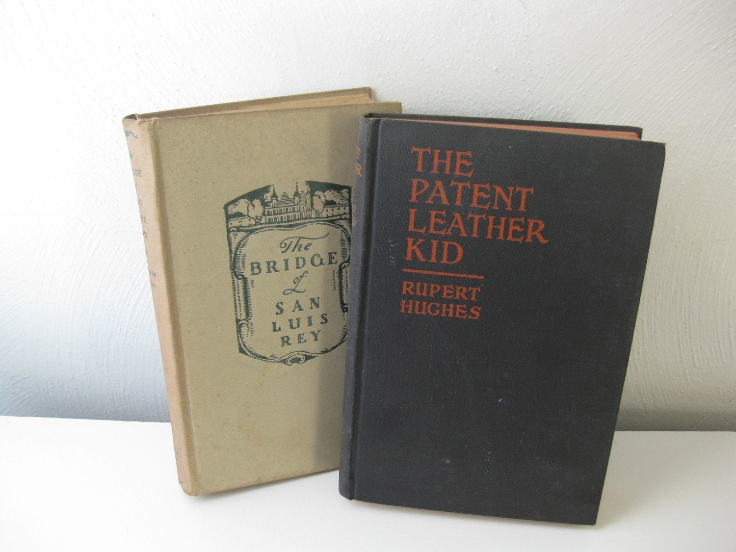 Antique Books - Vintage 1928 Bridge of San Luis Rey and 1927 The Patent Leather Kid