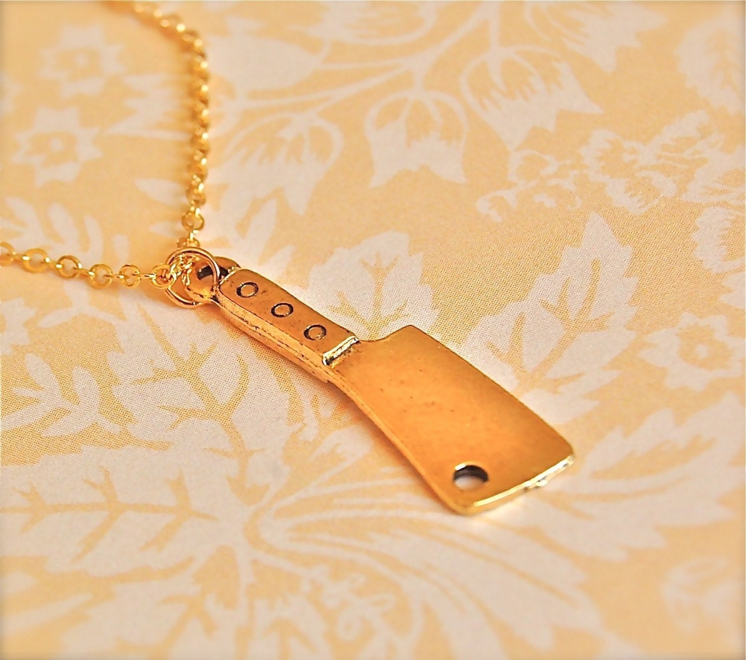 The Butcher Knife Necklace - Gold