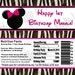 Minnie Mouse Digital Candy Bar Wrapper Label