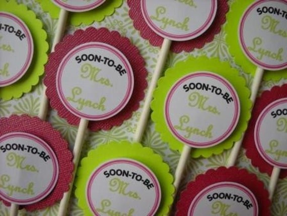 Bridal Shower Cupcake Toppers Il_570xn