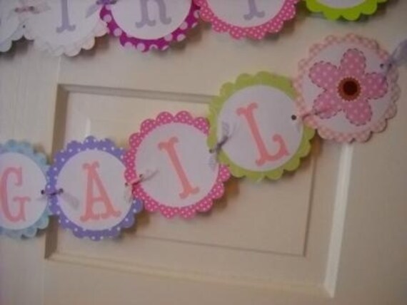 Custom Banner - Pastels and Flowers Il_570xn