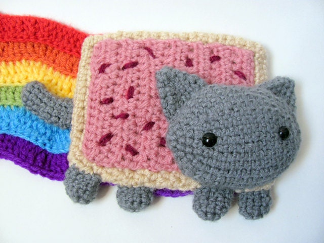 CROCHET PATTERN Pop Tart Cat Scarf Amigurumi