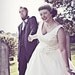 Short Retro Tea Length Wedding Dress with Sleeves