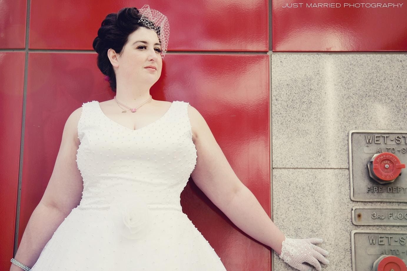Short Retro Tea Length Wedding Dress with Sleeves