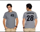 Henry David Thoreau - Walden Pond Cabin - Literary T-Shirt - New Reader Book Gift - Author Shirt - NOVEL-T