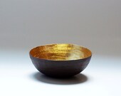 Paper Mache Bowl In Brown and Gold - The Mini - Made to Order