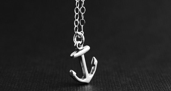 Anchor Necklace in Sterling Silver
