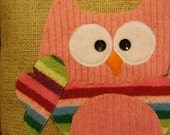 Applique Owl Pillow