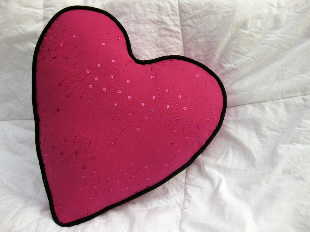 15in Valentine LOVE heart-shaped Throw pillow with customizable lettering