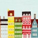 5 x 7 Scandinavia Copenhagen Art Illustration Print