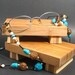 Turquoise Wood Beaded Eyeglasses Holder
