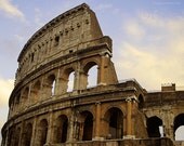 Rome Photography (8x10) Europe Italy Roman Colosseum, Home decor, Restaurant decor, Cafe decor, Travel Agency, Book Cover