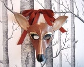 Deer Leather Mask, Adult Size - Made to Order ECO-FRIENDLY