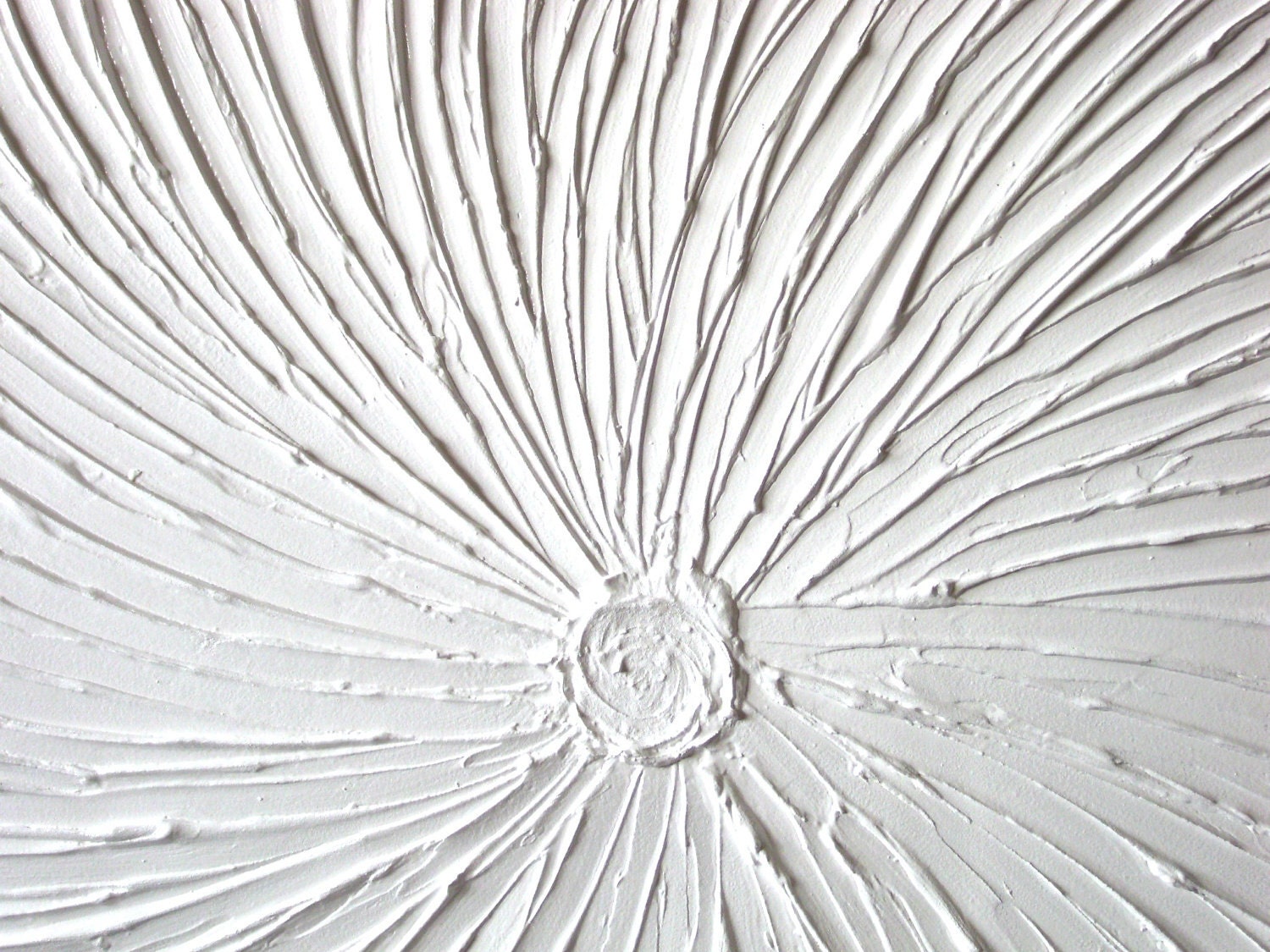 Textured Original Painting on Canvas 36x24 Modern Contemporary Wall Art Painting Home Decor Snow White Starburst, Made to Order