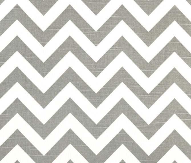 FREE U.S.SHIPPING - One 20x20 inch Designer Pillow Cover - Ash Grey and White Chevron Zig-Zag