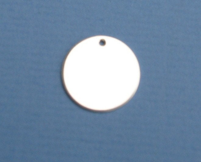 Learn How to Buy Hand Stamping Blanks Sterling Silver Discs Metal Disks With HOLE 3/4 5/8 1/2 3/8 1/4 Inch 24 22 20 18 Gauge Variety Pack