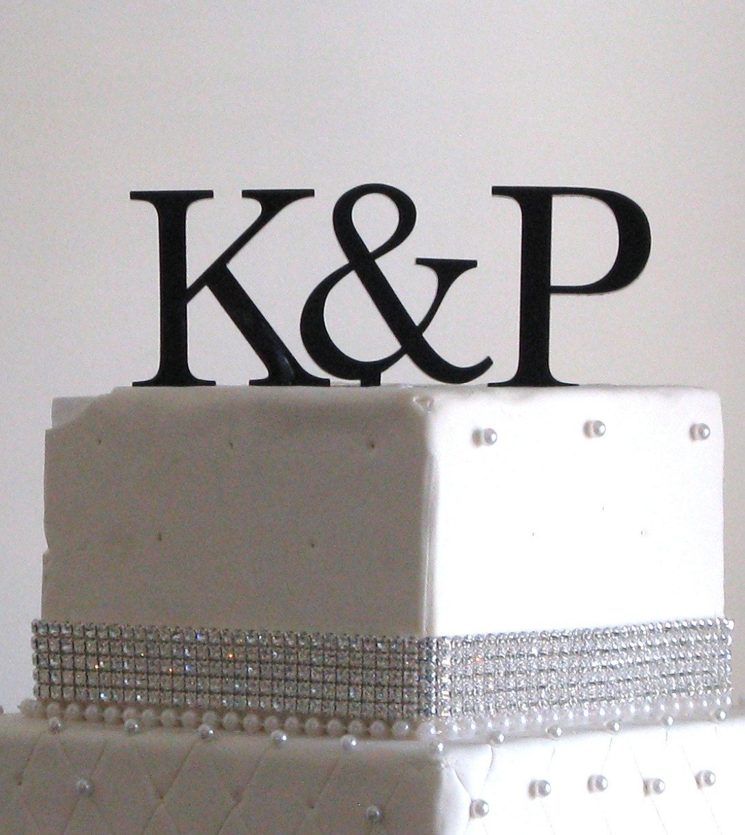 Large Two Initials Cake Topper