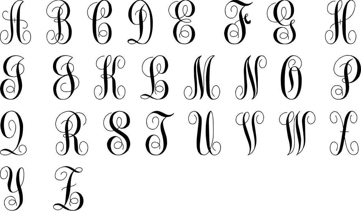 Interlocking Monogram Cake Topper