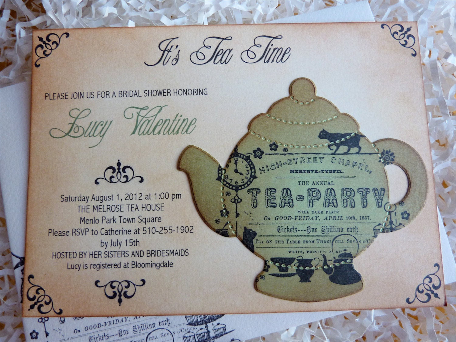 Bridal Shower Tea Party Invitation