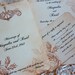 Shabby Chic Wedding Invitation Suite SAMPLE Handmade by If I Were Cards