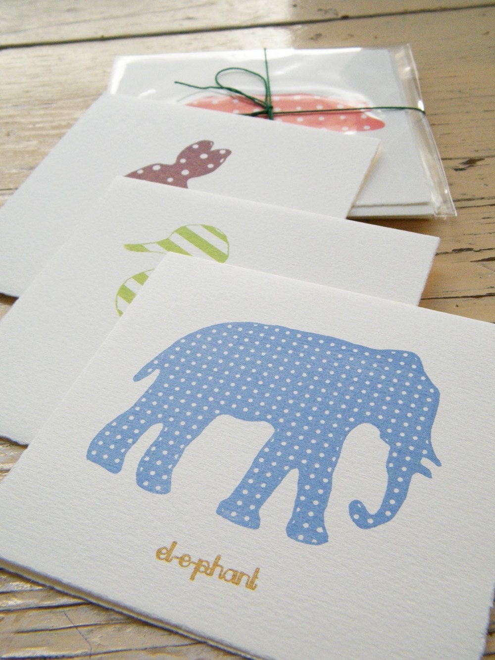 Chipboard Animals Card Set